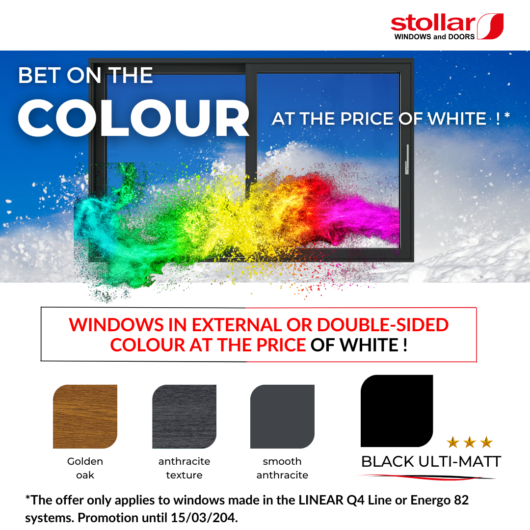 PROMOTION! – CHOOSE COLOR AT THE PRICE OF WHITE ….!